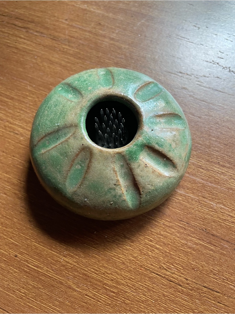 Handmade Ceramic Flower Frog - Small